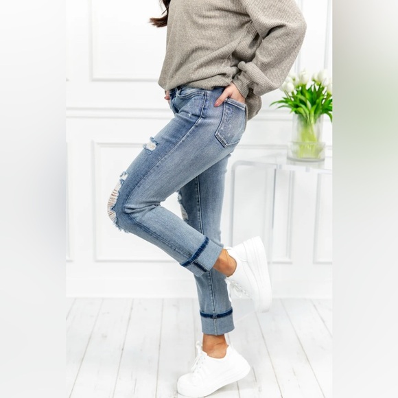 Vervet Favorite Bleach Splatter Distressed Boyfriend Jeans Size 30 - Picture 2 of 12